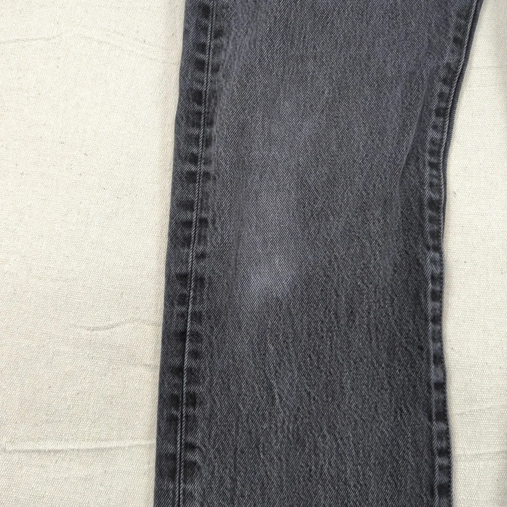 Levis 501 Jeans Mens 33x32* Black Button Fly Western Classic American Distressed